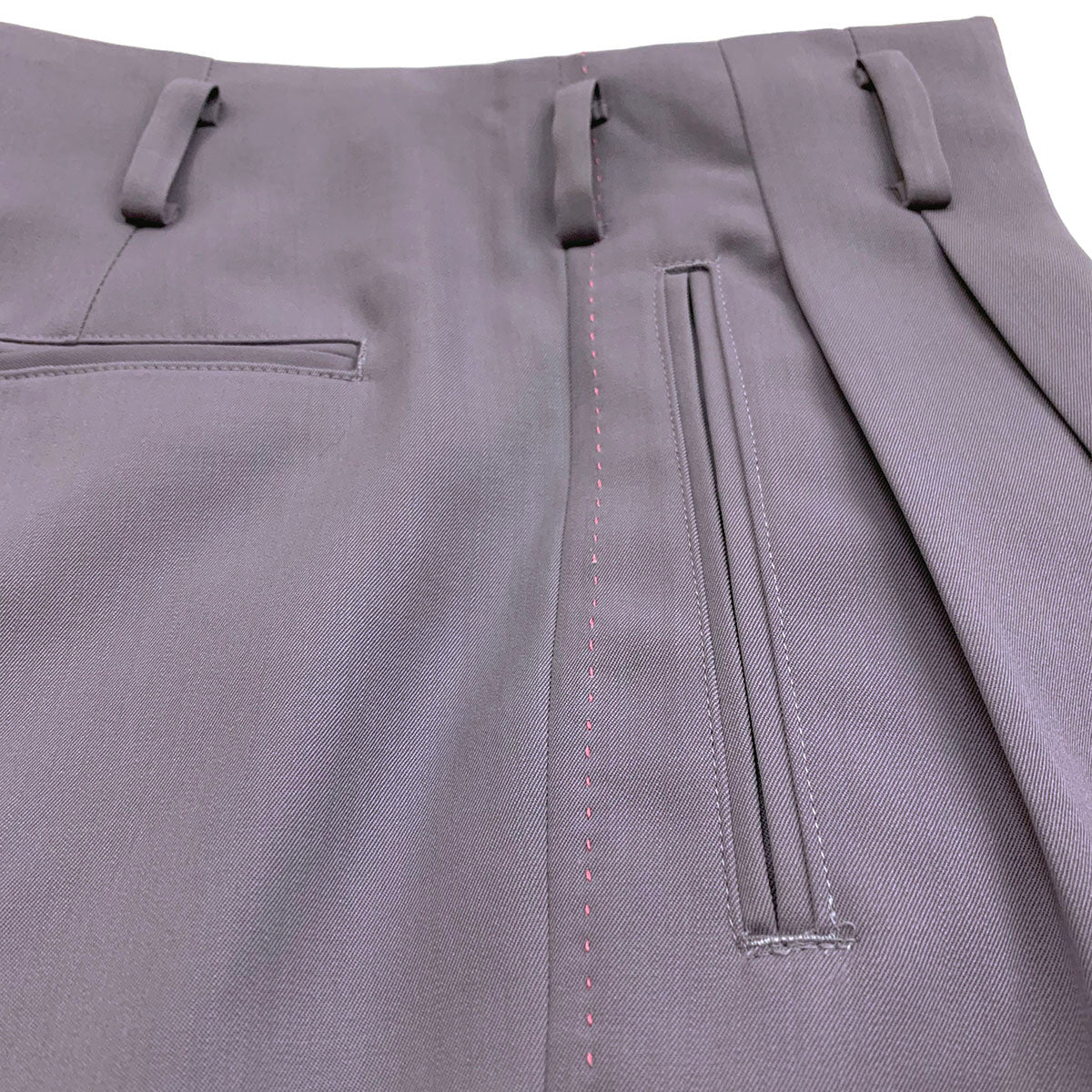 Hand Stitched Two Tuck Trousers