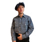 Irregular Pocket Chambray Work Shirt