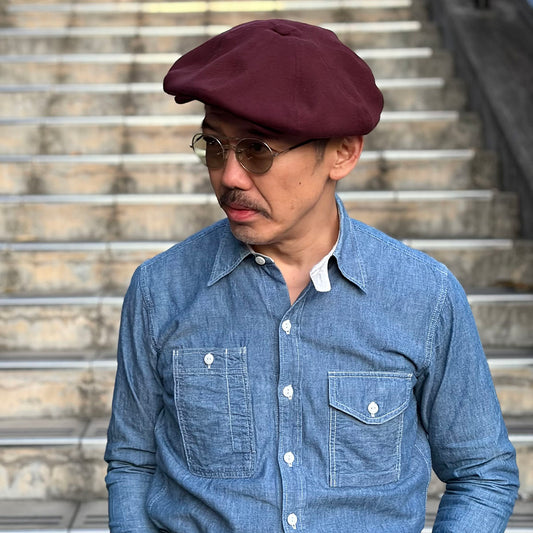 Wool Viyella Snappy Cap
