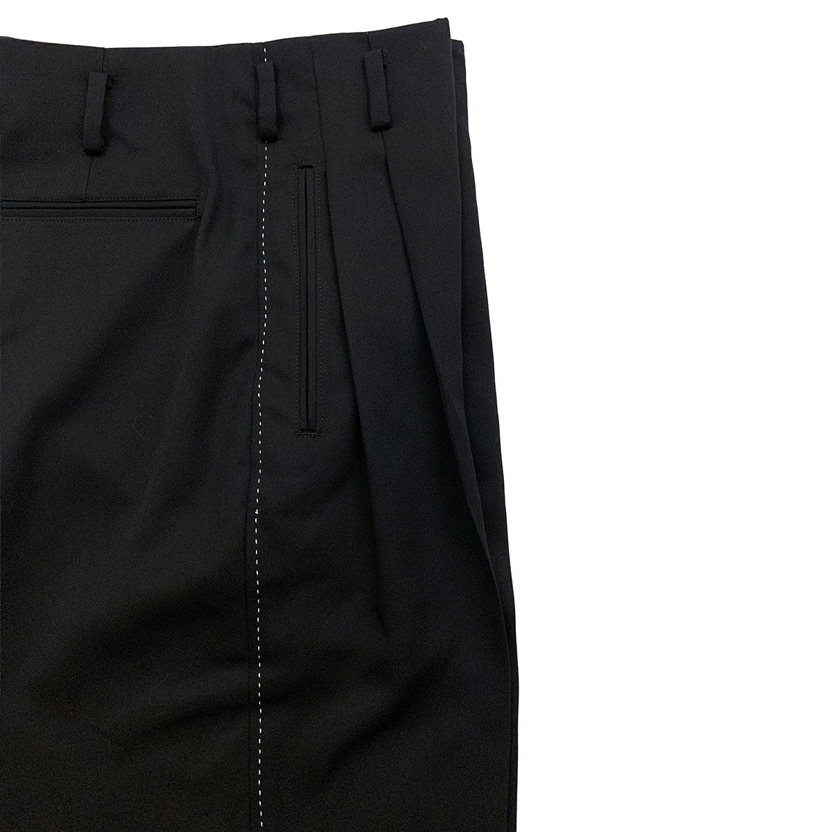 Hand Stitched Two Tuck Trousers