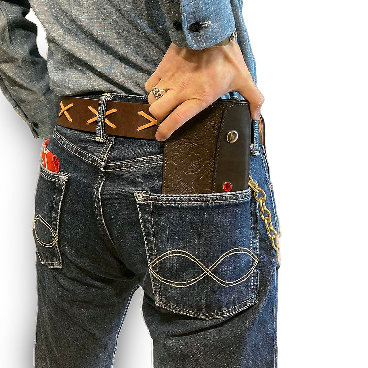 Emboss Trucker Wallet