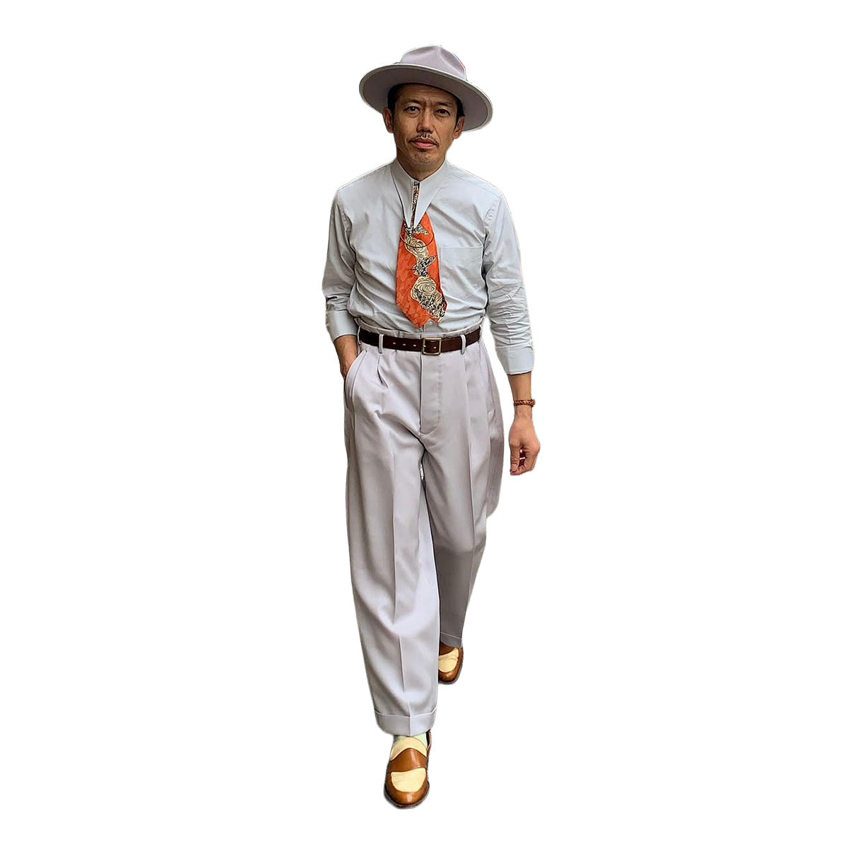 Hand Stitched Two Tuck Trousers