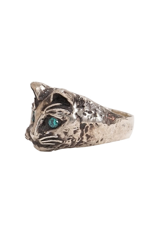 Silver Cat Ring "TABBY"