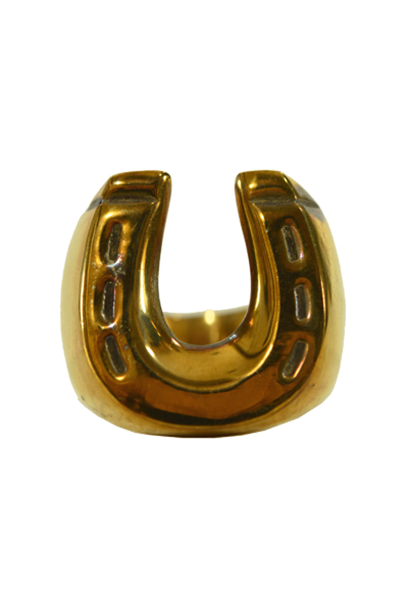 Brass Horse Shoe Ring