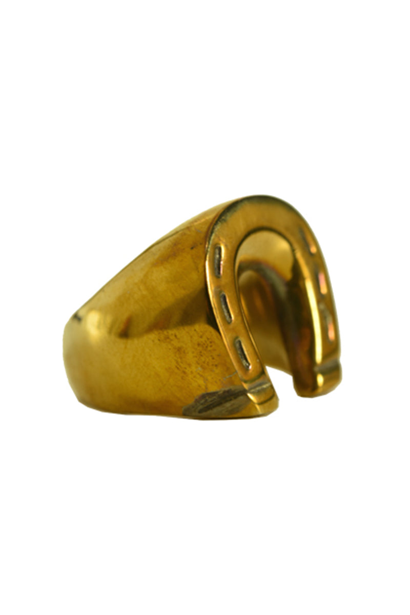 Brass Horse Shoe Ring