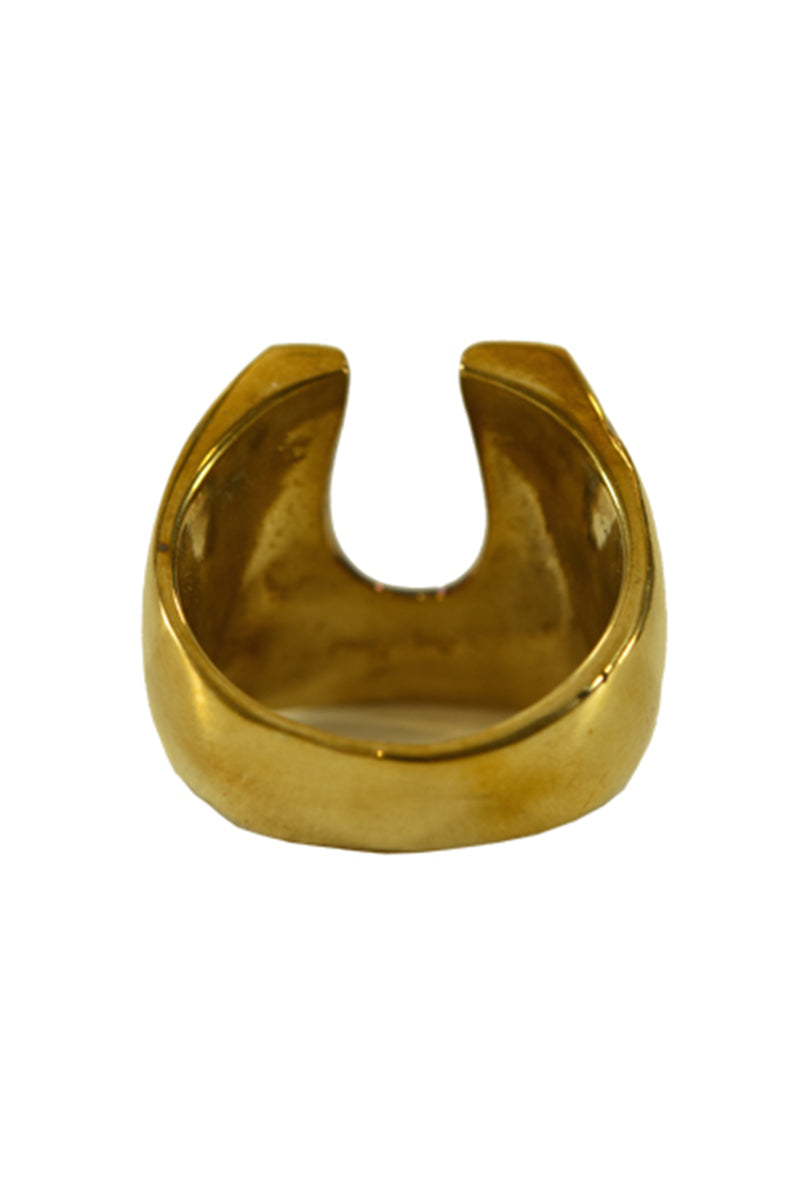 Brass Horse Shoe Ring