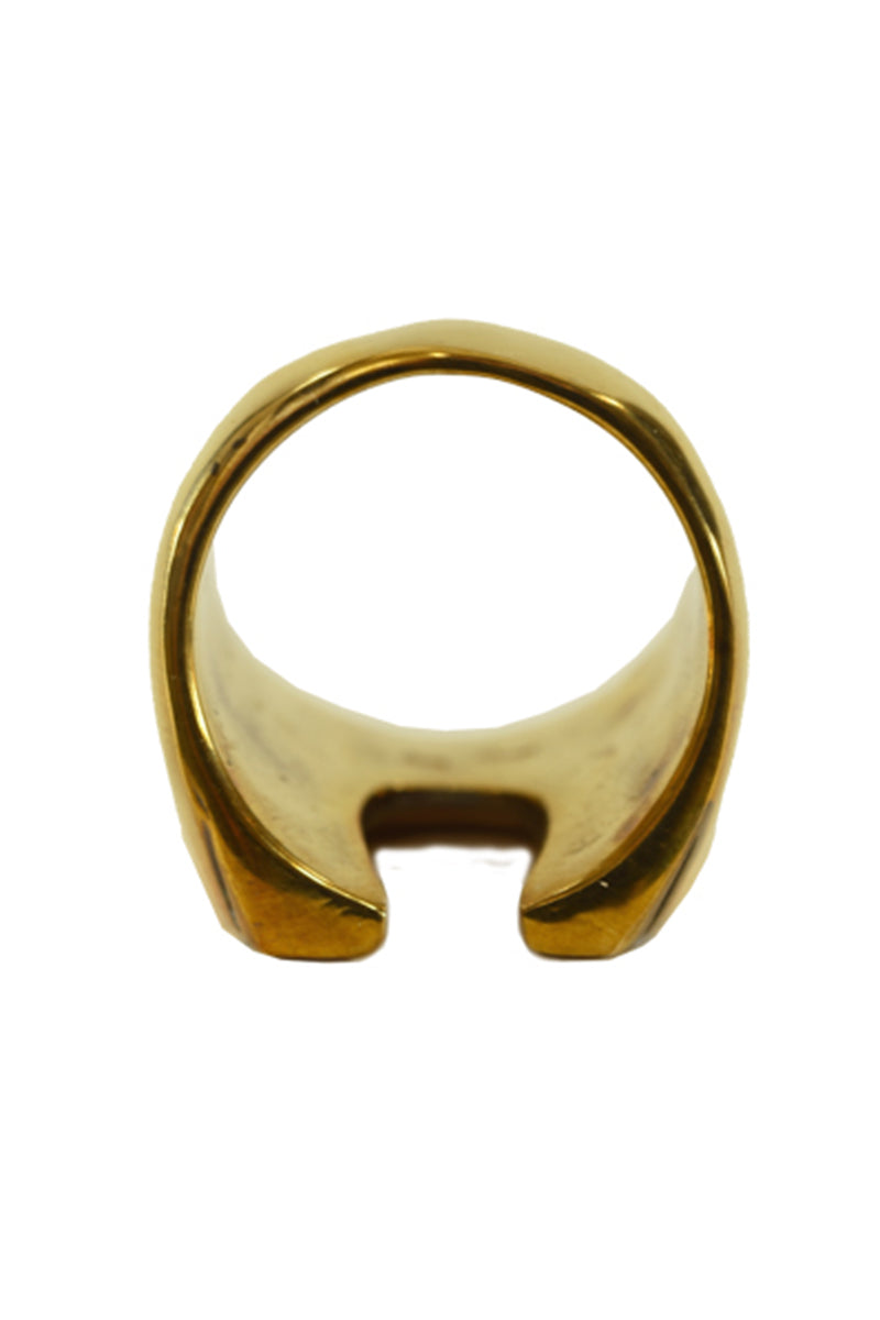 Brass Horse Shoe Ring