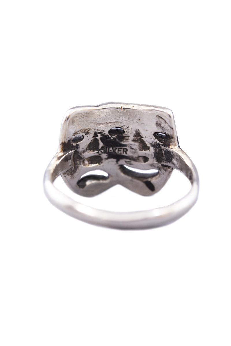 Silver Two Face Ring