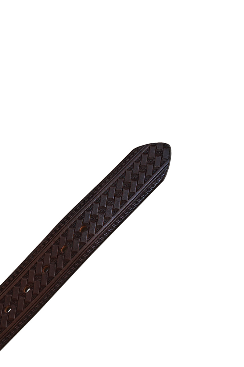 45mm Basket Weave Embossed Belt