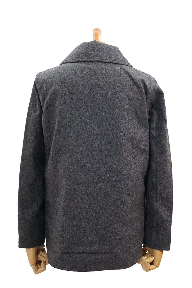 Wool Melton Shawl Collar Jacket