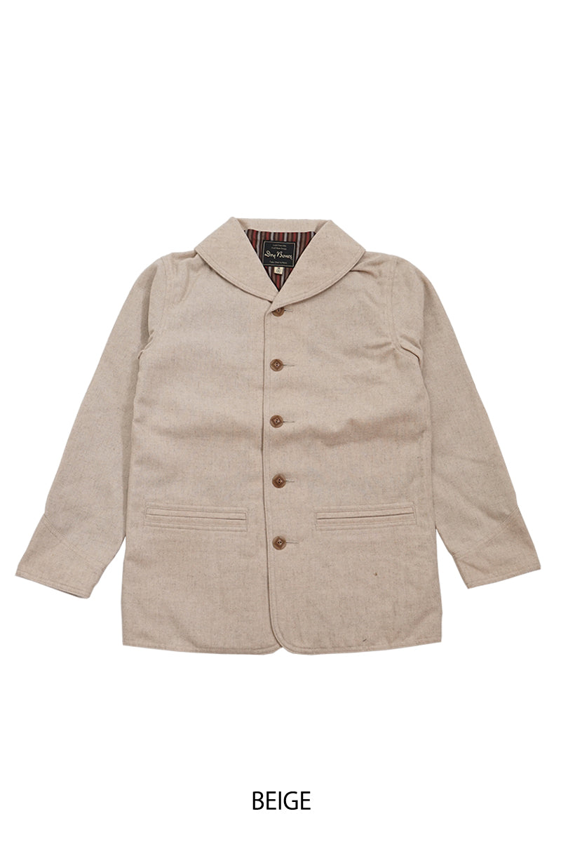 Wool Melton Shawl Collar Jacket