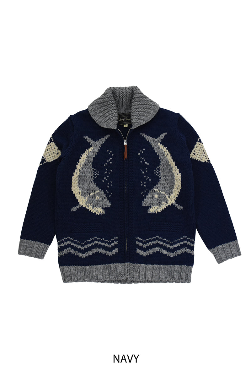 Cowichan Sweater “SEA BASS”