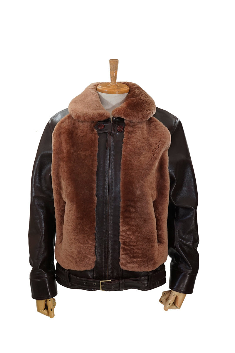 Leather and Sheepskin Jacket “GRIZZLY”