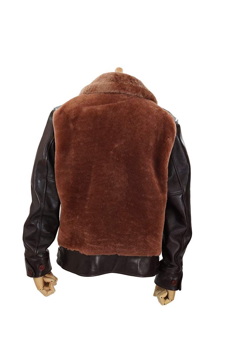 Leather and Sheepskin Jacket “GRIZZLY” – Dry Bones Online Shop