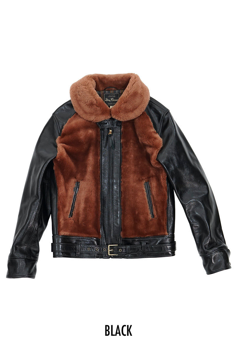 Leather and Sheepskin Jacket “GRIZZLY” – Dry Bones Online Shop