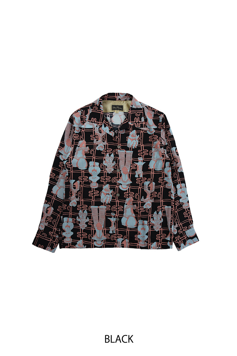 L/S Hawaiian Shirt “土偶”