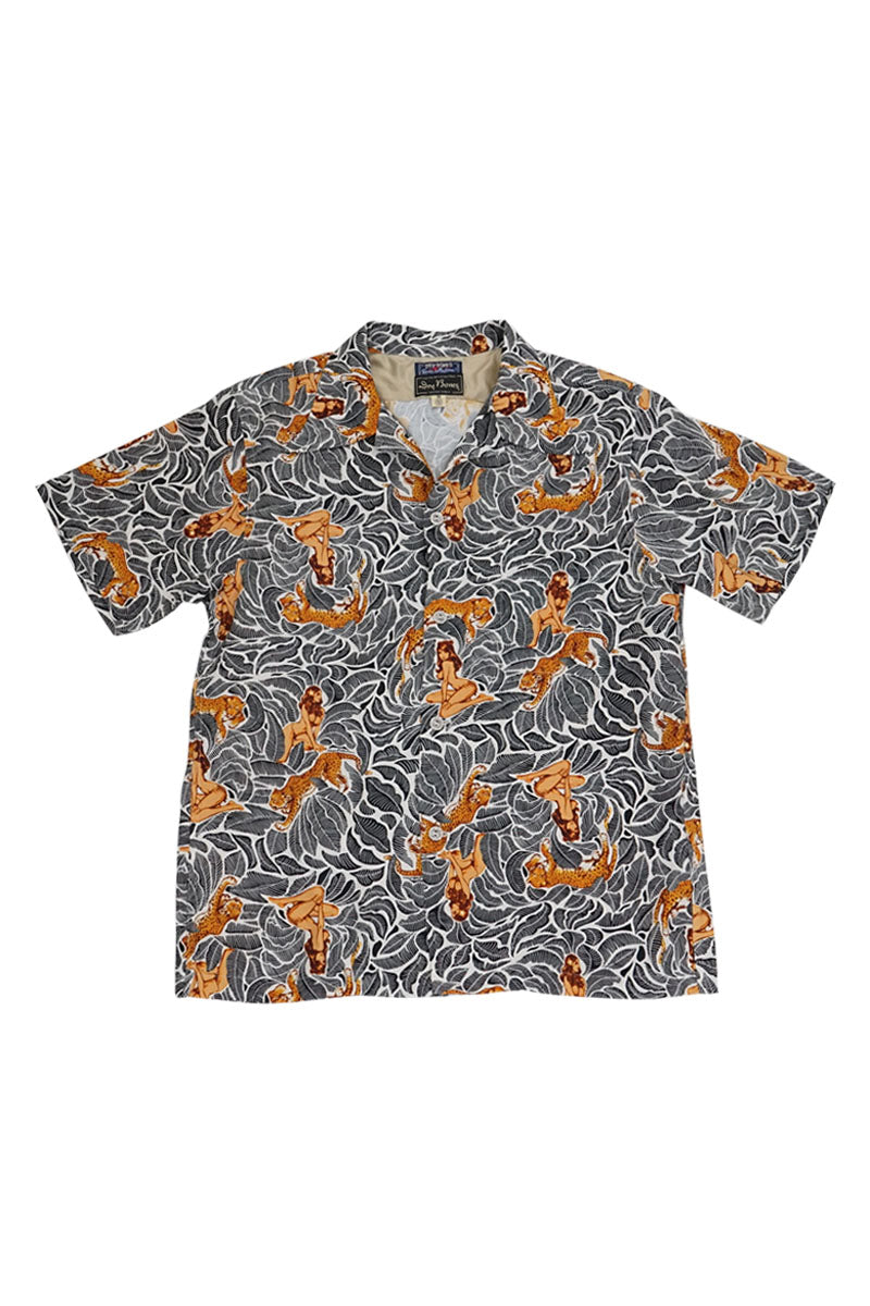 S/S Hawaiian Shirt “Leopard Girl”
