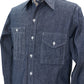 Irregular Pocket Chambray Work Shirt