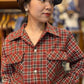Wool Check 2 Flap Open Shirt