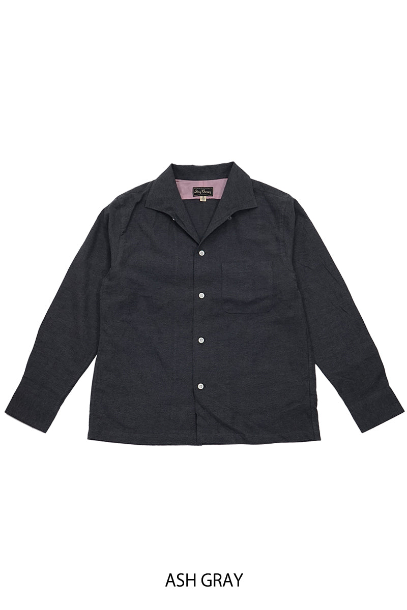 Ash Flannel Italian Collar Shirt