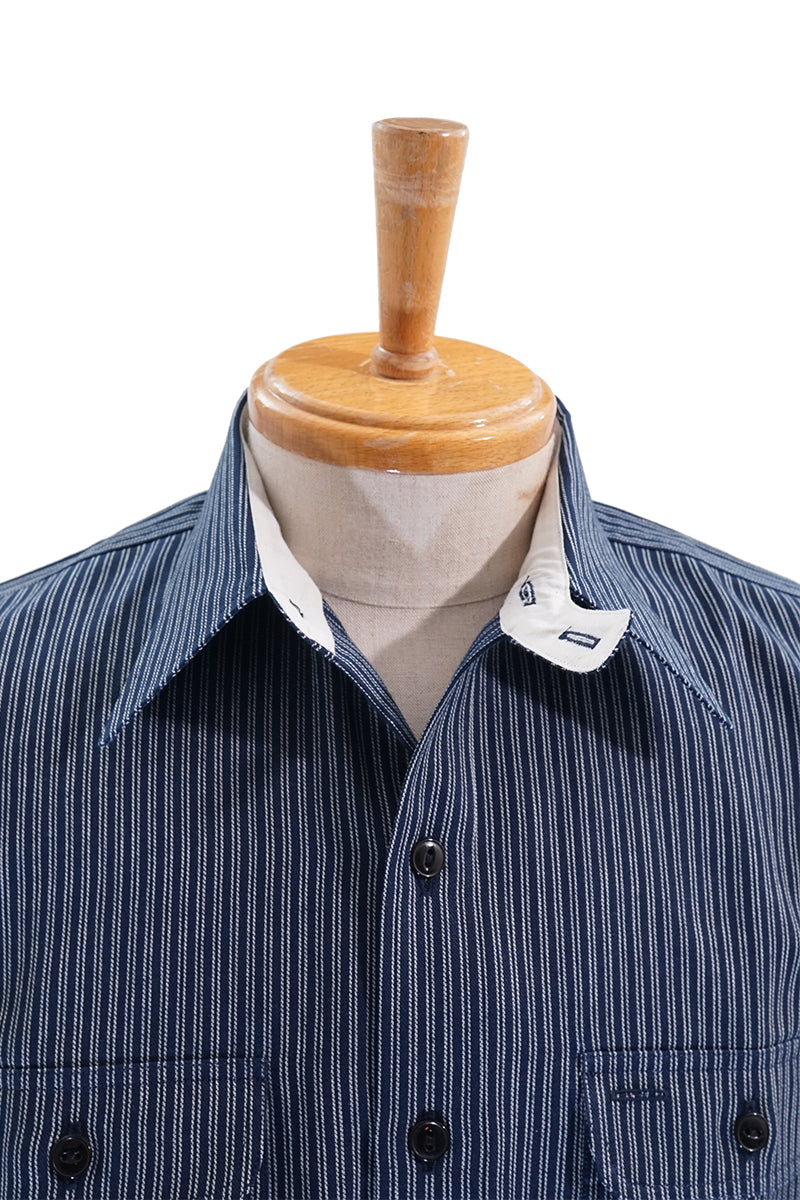 Indigo Stripe Work Shirt