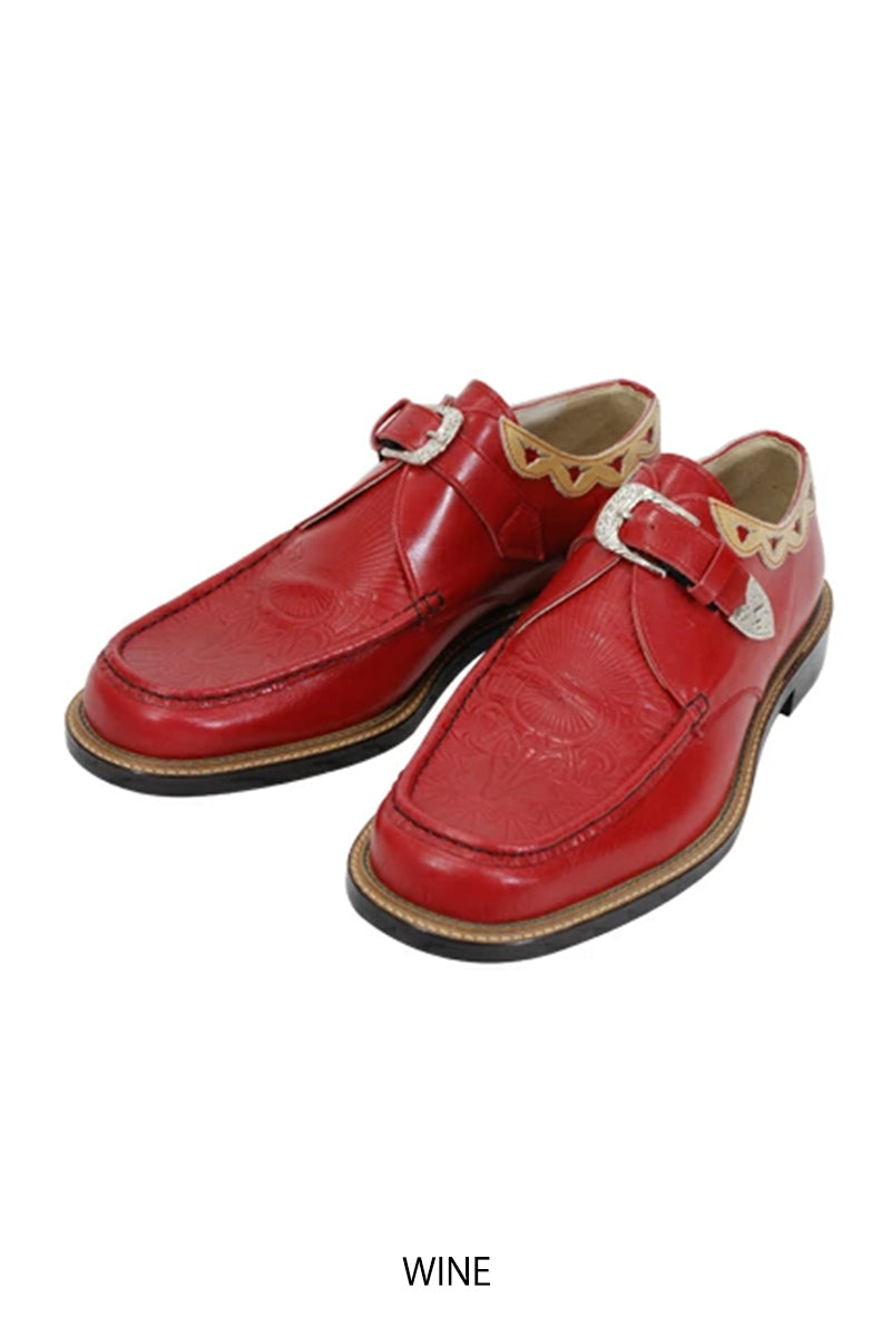 Western Moccs Monk Strap Shoes